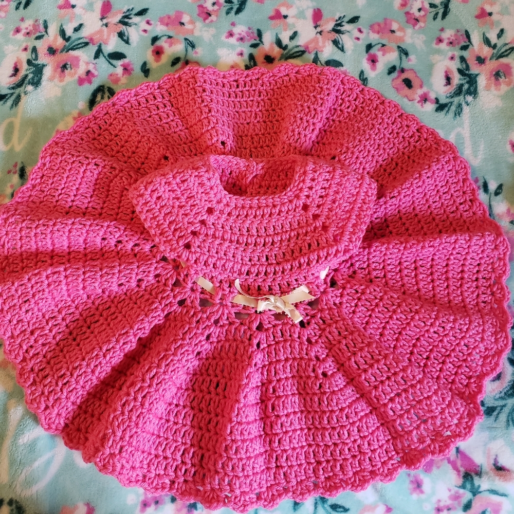 Crochet dress and headband